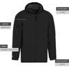 image:imageHolloway Bionic Hooded Jacket  Mens Allweather Athletic Gear Crafted for Athletes and TeamsBlack  Carbon