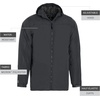 image:imageHolloway Bionic Hooded Jacket  Mens Allweather Athletic Gear Crafted for Athletes and TeamsCarbonBlack