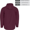 image:imageHolloway Bionic Hooded Jacket  Mens Allweather Athletic Gear Crafted for Athletes and TeamsMaroonCarbon
