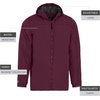 image:imageHolloway Bionic Hooded Jacket  Mens Allweather Athletic Gear Crafted for Athletes and TeamsMaroonCarbon
