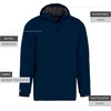 image:imageHolloway Bionic Hooded Jacket  Mens Allweather Athletic Gear Crafted for Athletes and TeamsNavyCarbon