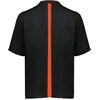 image:imageHolloway Clubhouse Short Sleeve Pullover Cage Jacket  Stretch Mesh Quarter Zip Low Profile CollarBlackOrange