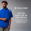 image:imageHolloway Clubhouse Short Sleeve Pullover Cage Jacket  Stretch Mesh Quarter Zip Low Profile CollarGraphiteWhite