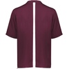image:imageHolloway Clubhouse Short Sleeve Pullover Cage Jacket  Stretch Mesh Quarter Zip Low Profile CollarMaroonWhite