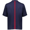 image:imageHolloway Clubhouse Short Sleeve Pullover Cage Jacket  Stretch Mesh Quarter Zip Low Profile CollarNavyScarlet