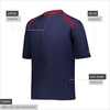 image:imageHolloway Clubhouse Short Sleeve Pullover Cage Jacket  Stretch Mesh Quarter Zip Low Profile CollarNavyScarlet