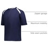 image:imageHolloway Clubhouse Short Sleeve Pullover Cage Jacket  Stretch Mesh Quarter Zip Low Profile CollarNavyWhite