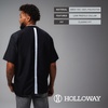 image:imageHolloway Clubhouse Short Sleeve Pullover Cage Jacket  Stretch Mesh Quarter Zip Low Profile CollarRoyalWhite