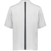 image:imageHolloway Clubhouse Short Sleeve Pullover Cage Jacket  Stretch Mesh Quarter Zip Low Profile CollarWhiteGraphite