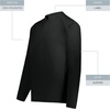 image:imageHolloway Mens Clubhouse Pullover Cage Jacket  Quarter Zip  Stylish Long Sleeves  Ultimate ComfortBlackBlack