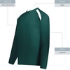 image:imageHolloway Mens Clubhouse Pullover Cage Jacket  Quarter Zip  Stylish Long Sleeves  Ultimate ComfortDark GreenWhite