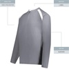 image:imageHolloway Mens Clubhouse Pullover Cage Jacket  Quarter Zip  Stylish Long Sleeves  Ultimate ComfortGraphiteWhite