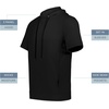 image:imageHolloway Mens Holloway Ventura Soft Knit Short Sleeve Hoodie  Athletic Sweatshirt for Men for Training Gym Or Casual WearBlack