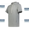image:imageHolloway Mens Holloway Ventura Soft Knit Short Sleeve Hoodie  Athletic Sweatshirt for Men for Training Gym Or Casual WearGrey Heather
