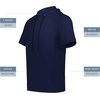 image:imageHolloway Mens Holloway Ventura Soft Knit Short Sleeve Hoodie  Athletic Sweatshirt for Men for Training Gym Or Casual WearNavy