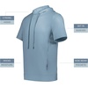 image:imageHolloway Mens Holloway Ventura Soft Knit Short Sleeve Hoodie  Athletic Sweatshirt for Men for Training Gym Or Casual WearStorm