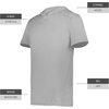 image:imageHolloway Mens Powered By Coolcore Short Sleeve Hoodie  Athleticfit Gym Hoodie With 4way Stretch and Cooling FabricAthletic Grey