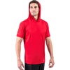 image:imageHolloway Mens Powered By Coolcore Short Sleeve Hoodie  Athleticfit Gym Hoodie With 4way Stretch and Cooling FabricAthletic Grey