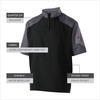 image:imageHolloway Raider Pullover Cage Jacket  WeatherResistant Quarter Zip Athletic Wear with Sleeve PocketBlack