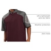 image:imageHolloway Raider Pullover Cage Jacket  WeatherResistant Quarter Zip Athletic Wear with Sleeve PocketCarbon PrintMaroon