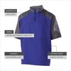 image:imageHolloway Raider Pullover Cage Jacket  WeatherResistant Quarter Zip Athletic Wear with Sleeve PocketCarbon PrintPurple