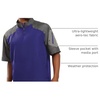 image:imageHolloway Raider Pullover Cage Jacket  WeatherResistant Quarter Zip Athletic Wear with Sleeve PocketCarbon PrintPurple