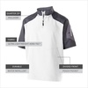 image:imageHolloway Raider Pullover Cage Jacket  WeatherResistant Quarter Zip Athletic Wear with Sleeve PocketCarbon PrintWhite