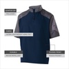 image:imageHolloway Raider Pullover Cage Jacket  WeatherResistant Quarter Zip Athletic Wear with Sleeve PocketCarbon Prt Navy