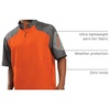 image:imageHolloway Raider Pullover Cage Jacket  WeatherResistant Quarter Zip Athletic Wear with Sleeve PocketOrange