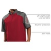 image:imageHolloway Raider Pullover Cage Jacket  WeatherResistant Quarter Zip Athletic Wear with Sleeve PocketScarlet