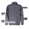 image:imageHolloway Raider Pullover Cage Jacket  WeatherResistant UltraLight Quarter Zip Sleeve Pocket  For Outdoors amp TravelCarbn Prt Grpht