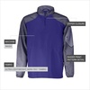 image:imageHolloway Raider Pullover Cage Jacket  WeatherResistant UltraLight Quarter Zip Sleeve Pocket  For Outdoors amp TravelCarbn Prt Purpl