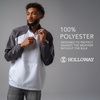 image:imageHolloway Raider Pullover Cage Jacket  WeatherResistant UltraLight Quarter Zip Sleeve Pocket  For Outdoors amp TravelCarbon PrintBlack