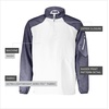 image:imageHolloway Raider Pullover Cage Jacket  WeatherResistant UltraLight Quarter Zip Sleeve Pocket  For Outdoors amp TravelCarbon Prnt Wht