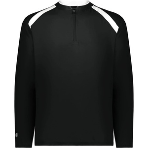 image:imageHolloway Mens Clubhouse Pullover Cage Jacket  Quarter Zip  Stylish Long Sleeves  Ultimate ComfortBlackWhite