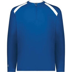 image:imageHolloway Mens Clubhouse Pullover Cage Jacket  Quarter Zip  Stylish Long Sleeves  Ultimate ComfortRoyalWhite