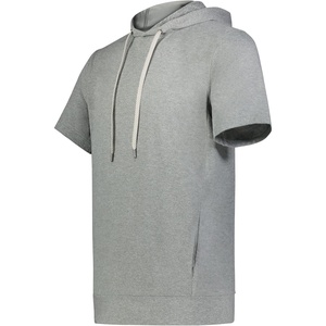 image:imageHolloway Mens Holloway Ventura Soft Knit Short Sleeve Hoodie  Athletic Sweatshirt for Men for Training Gym Or Casual WearGrey Heather