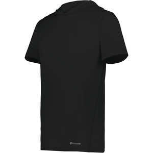 image:imageHolloway Mens Powered By Coolcore Short Sleeve Hoodie  Athleticfit Gym Hoodie With 4way Stretch and Cooling FabricBlack