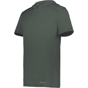 image:imageHolloway Mens Powered By Coolcore Short Sleeve Hoodie  Athleticfit Gym Hoodie With 4way Stretch and Cooling FabricIron