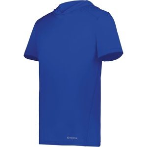 image:imageHolloway Mens Powered By Coolcore Short Sleeve Hoodie  Athleticfit Gym Hoodie With 4way Stretch and Cooling FabricRoyal