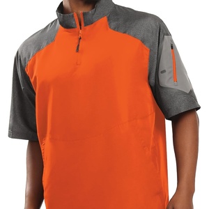 image:imageHolloway Raider Pullover Cage Jacket  WeatherResistant Quarter Zip Athletic Wear with Sleeve PocketOrange