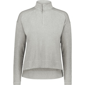 image:imageHolloway womens Holloway Ladies Ventura 14 Zip PulloverGrey Heather