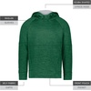 image:imageHolloway Boys Holloway Youth Allpro Performance Fleece HoodieDark Green HeatherSilver
