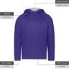 image:imageHolloway Boys Holloway Youth Allpro Performance Fleece HoodiePurple HeatherSilver
