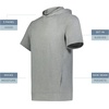 image:imageHolloway Boys Holloway Youth Ventura Soft Knit Short Sleeve HoodieGrey Heather