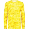 image:imageHolloway Mens CottonTouch Poly Cloud Long Sleeve TeeGold Shockwave Print