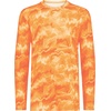 image:imageHolloway Mens CottonTouch Poly Cloud Long Sleeve TeeOrange Shockwave Print
