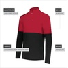 image:imageHolloway Mens Holloway Momentum Team 14 Zip PulloverBlackScarlet