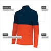 image:imageHolloway Mens Holloway Momentum Team 14 Zip PulloverOrangeNavy