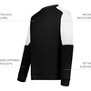 image:imageHolloway Mens Holloway Momentum Team Fleece CrewBlackWhite